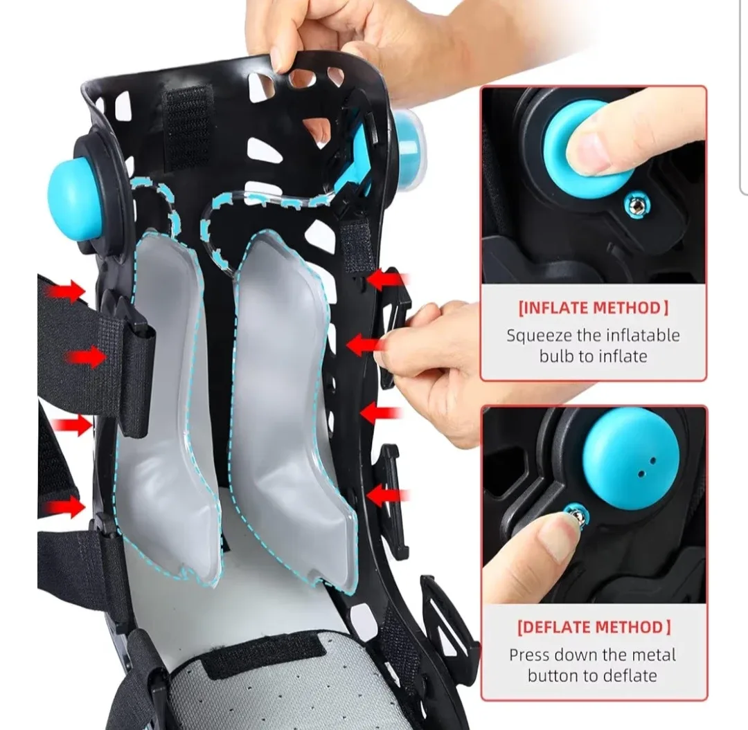 Walking Boot Inflatable Walker Fracture Boot for Heel Pain(NEW) image indicator(4)