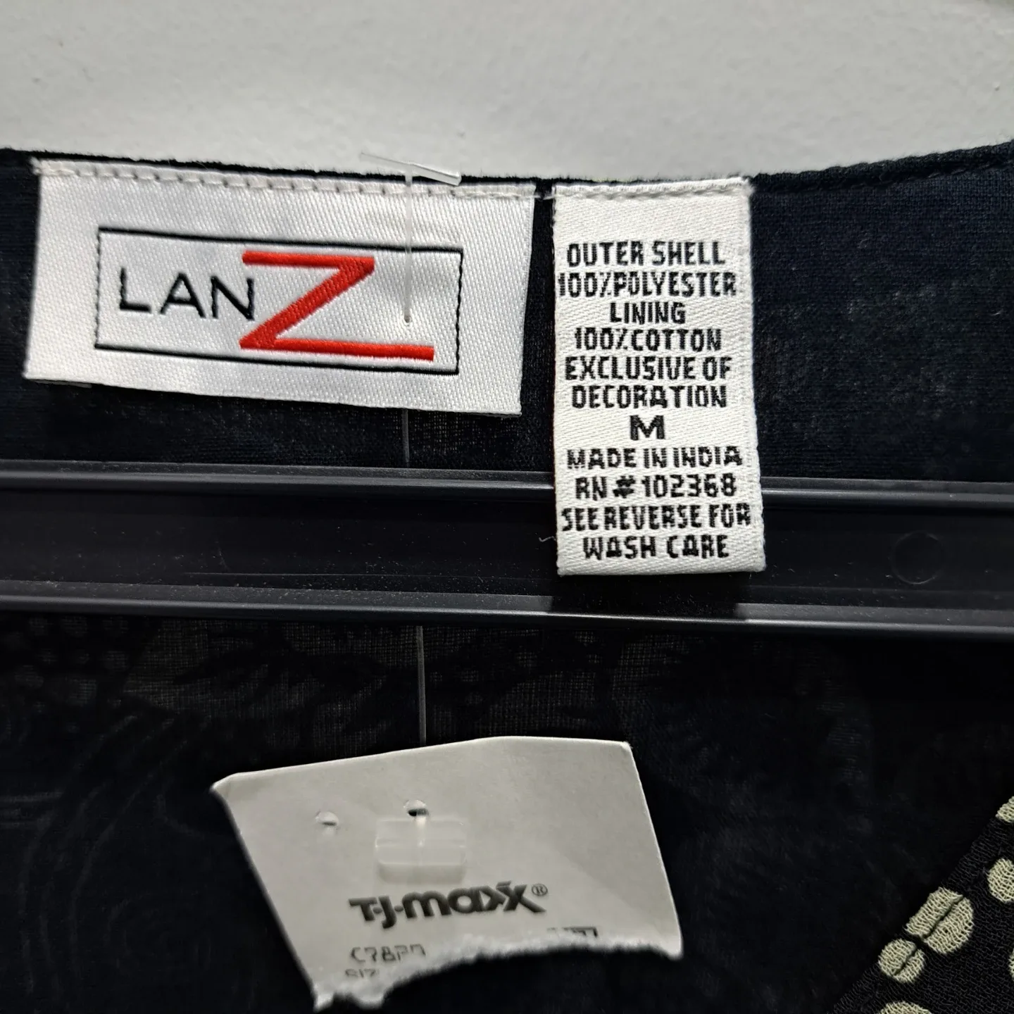 Lanz Black Floral Dress - Size M image indicator(2)