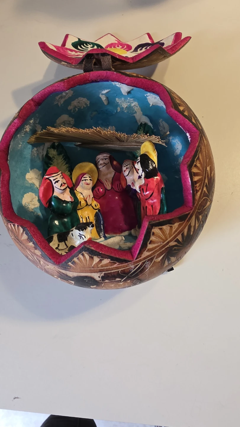 Handcrafted Nativity Scene Ornament