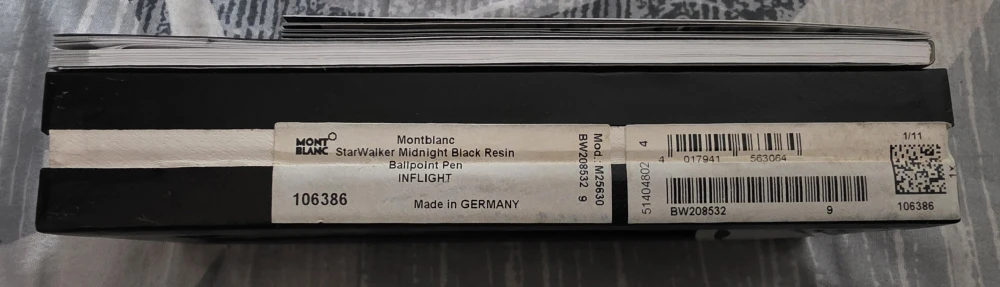Montblanc StarWalker Midnight Black Resin Ballpoint Pen - New - photo 2