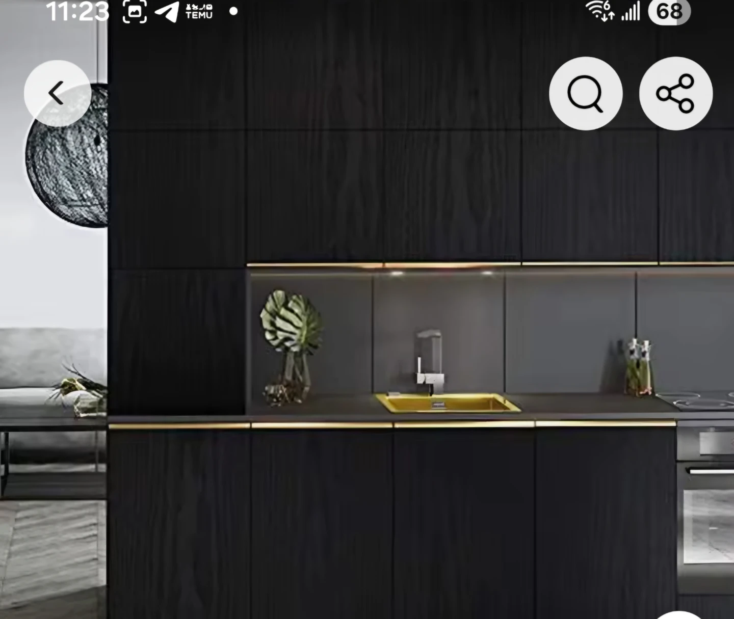 Black Wood Grain Wallpaper 10 meter - photo 3