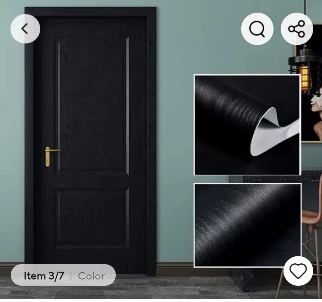 Black Wood Grain Wallpaper 10 meter - photo 5