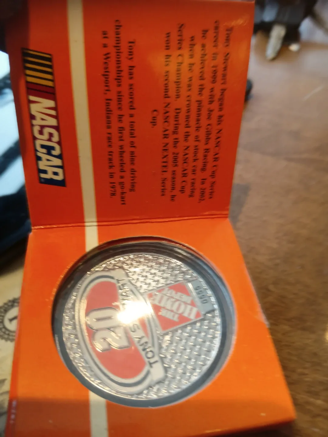 NASCAR Tony Stewart SportCoins Medallion image indicator(2)