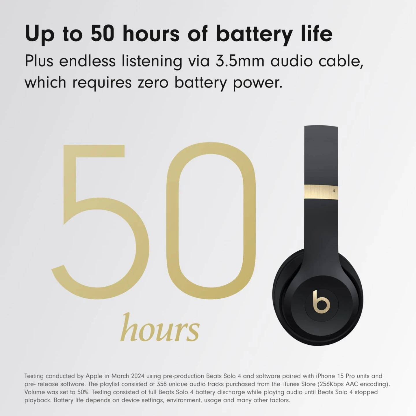 Beats Solo 4 Black & Gold Headphones - New in Box - photo 5