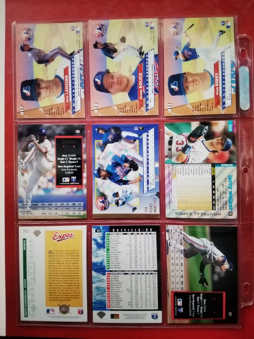 Montreal Expos Baseball Trading Cards image indicator(2)