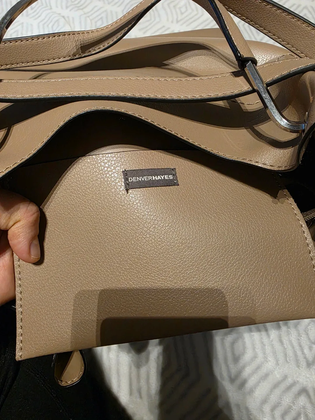 Denver Hayes Beige Tote Bag