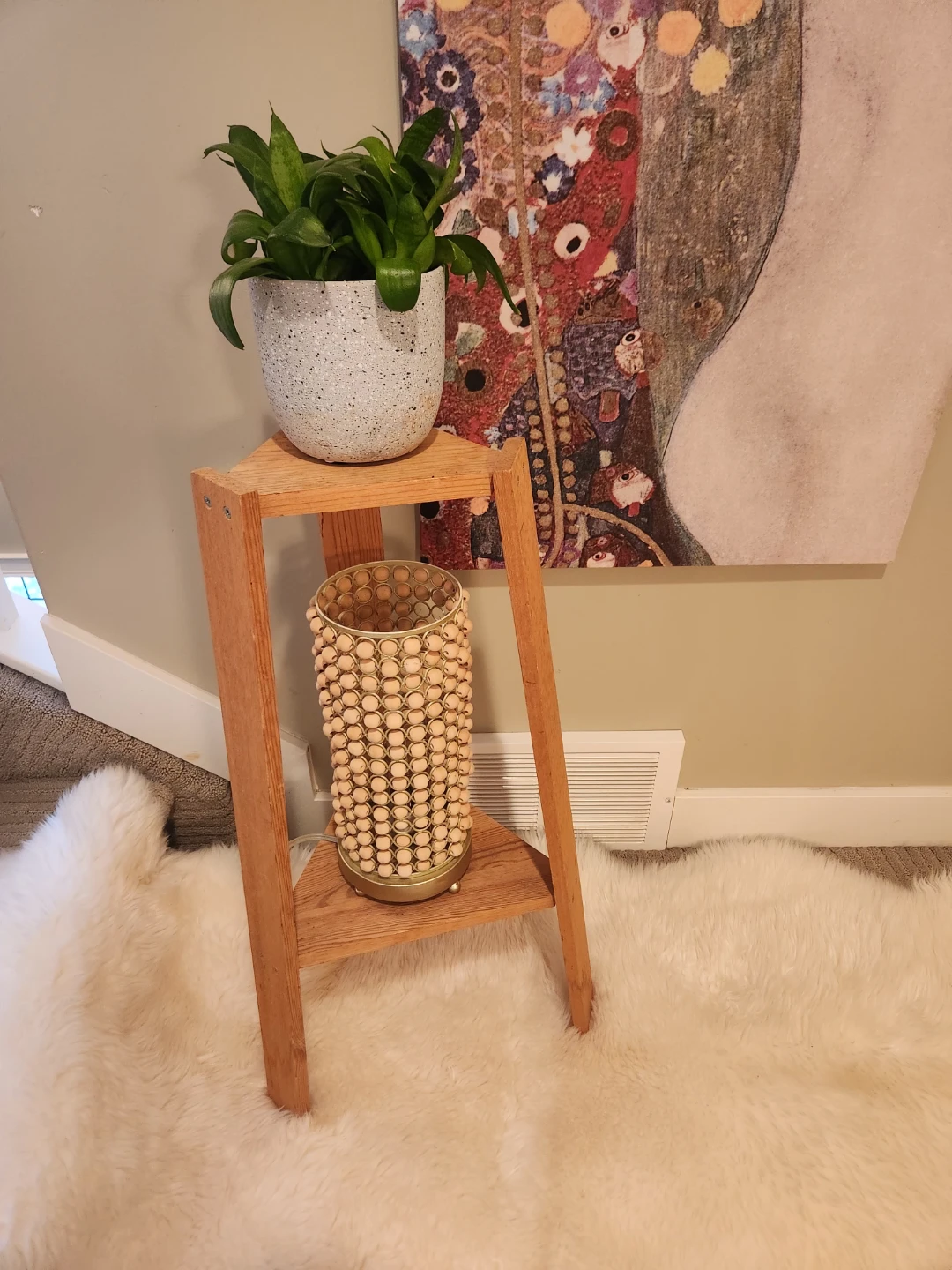 Wooden 2 shelf Plant Stand - photo 3