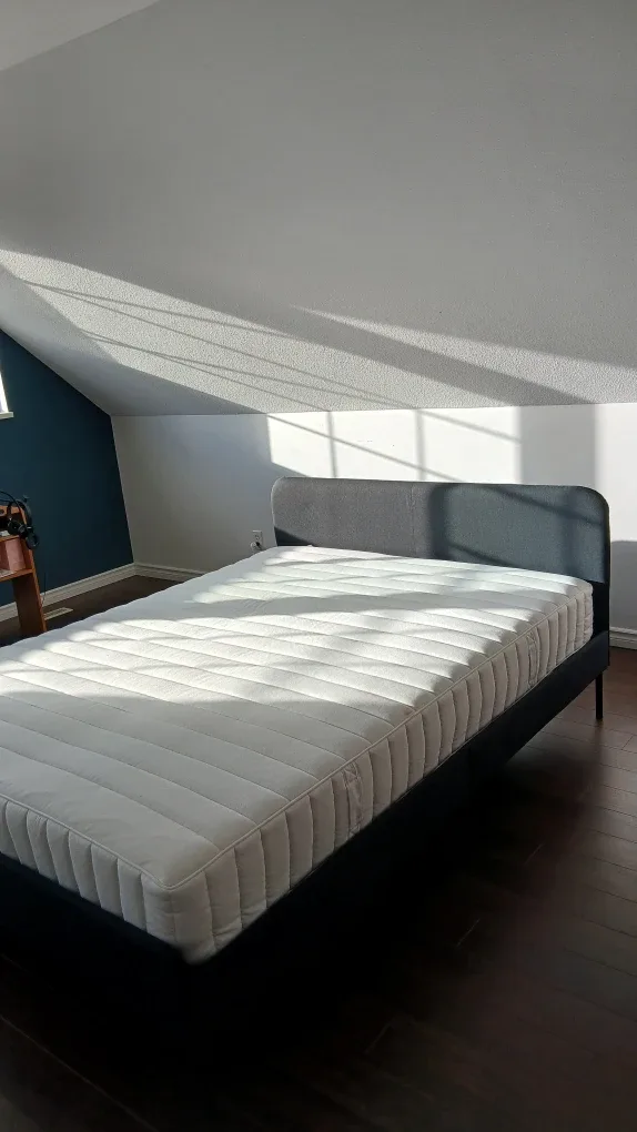 IKEA VALEVÅG Queen Bed Frame & Mattress