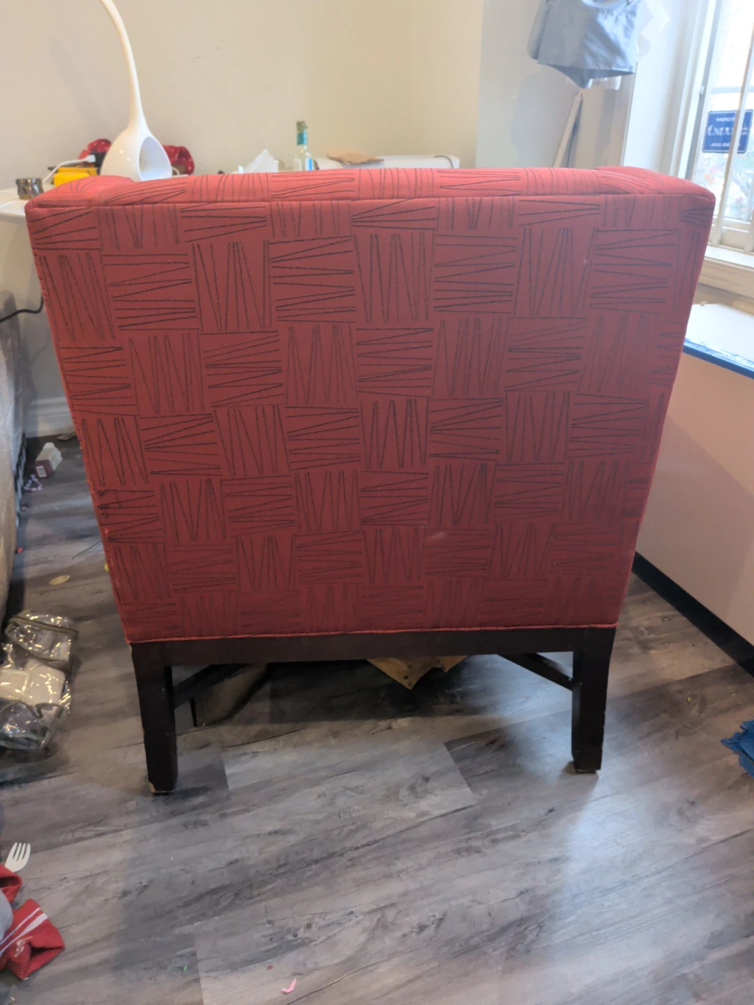 Red Patterned Armchair - photo 2