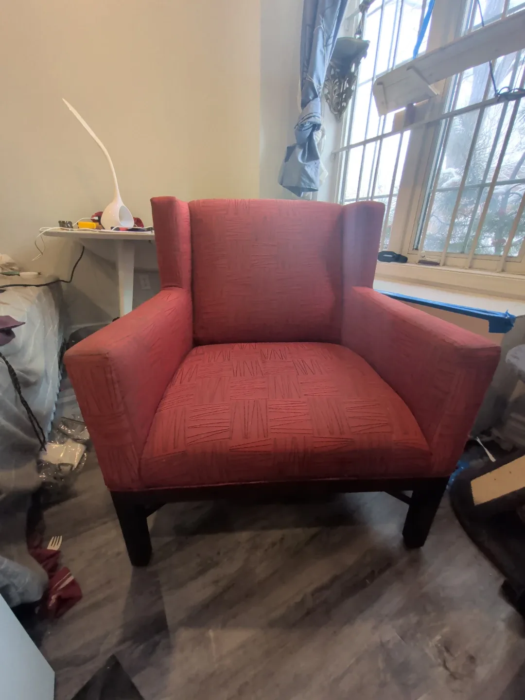 Red Patterned Armchair image indicator(3)