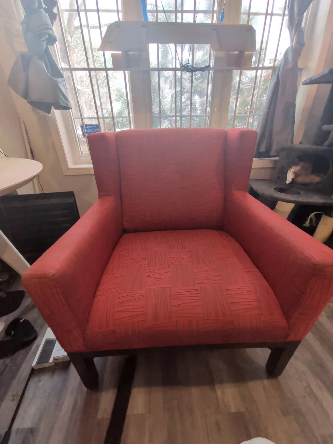 Red Patterned Armchair image indicator(4)