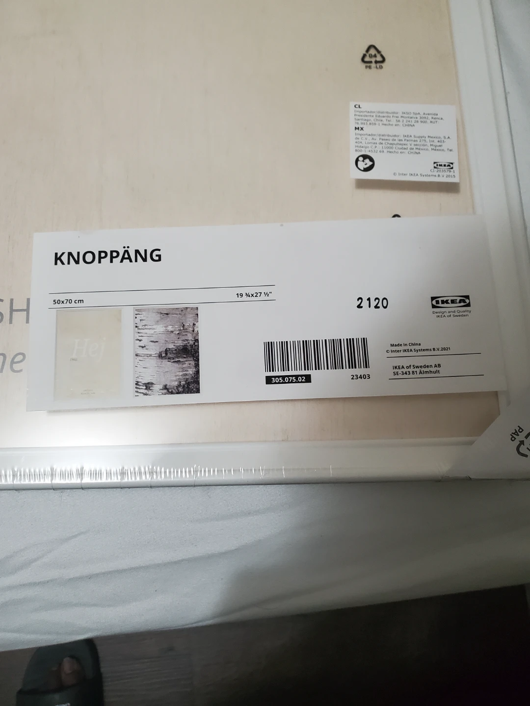 IKEA KNOPPÄNG Picture with frame, 50x70 cm - photo 3