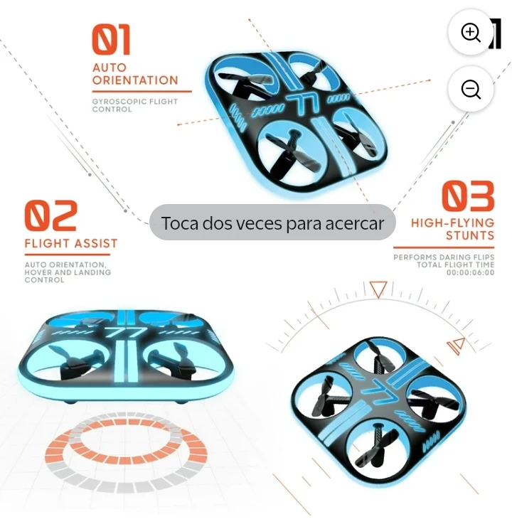 Sharper Image Lumo Stunt Remote Control Glow Drone - photo 2