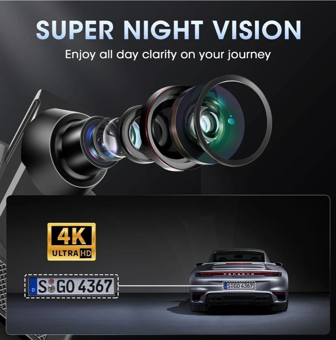 Jansite 4K Ultra HD Dash Cam - New! - photo 4