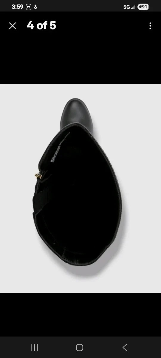 Karen Scott Women's Black Leandraa Wide Calf Riding Boots image indicator(4)