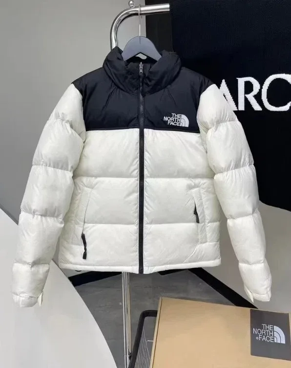 The North Face Puffer Jacket White & Black