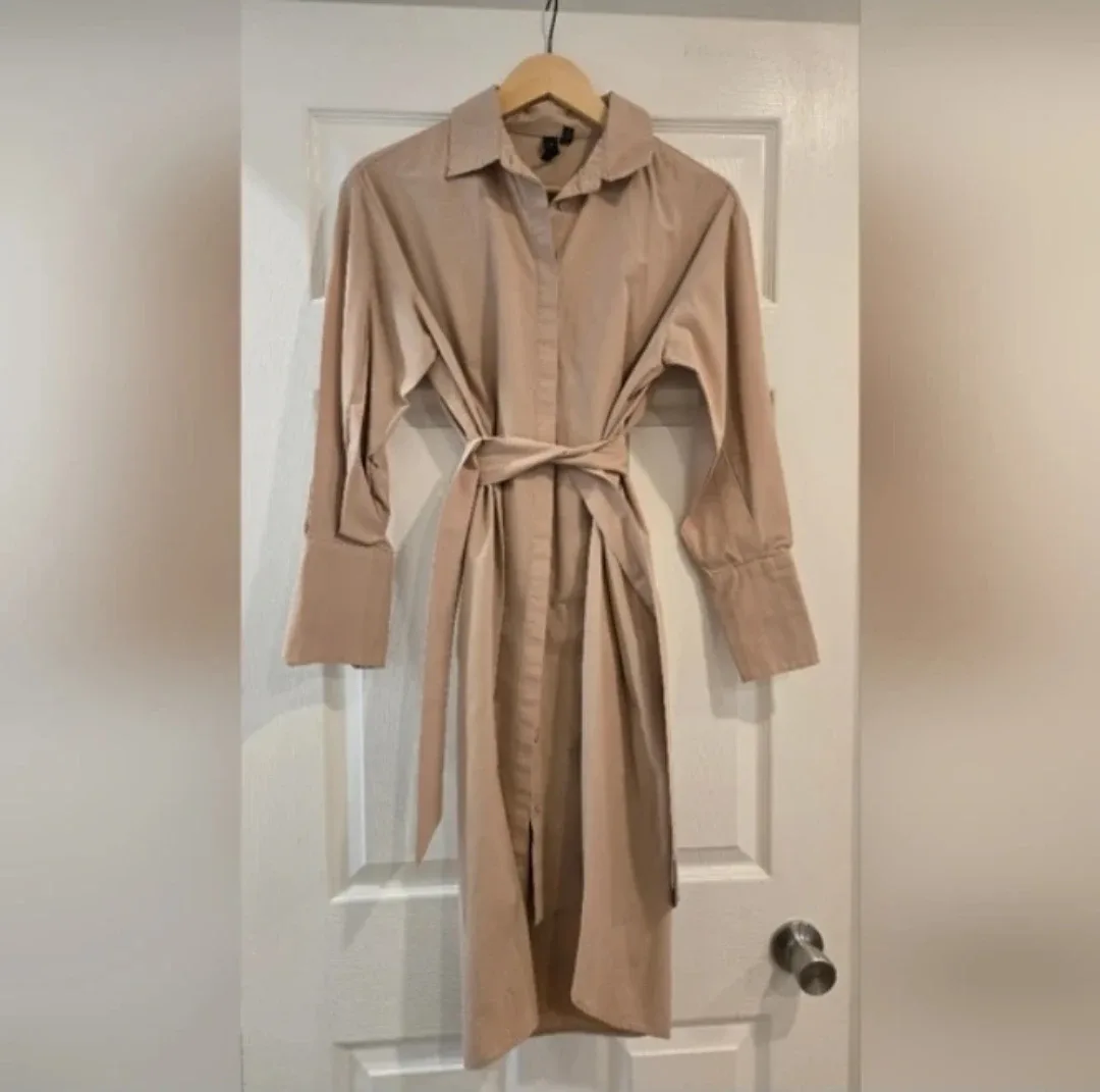 Y.A.S Light Pink Shirt Dress - Size XS