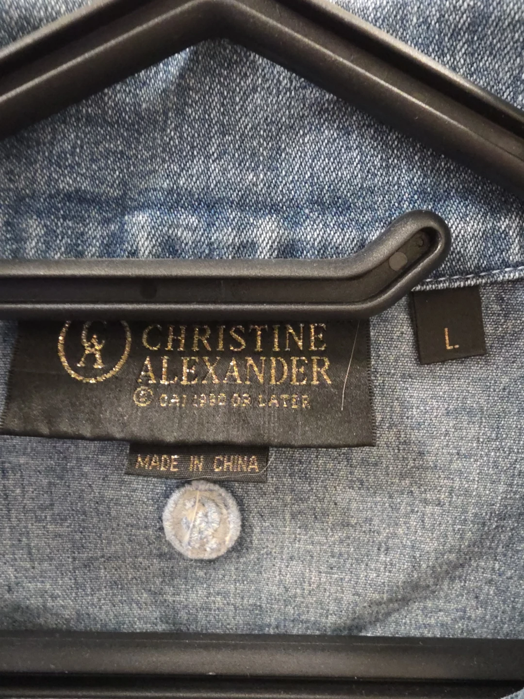 Christine Alexander Denim Jacket - Size L - photo 3