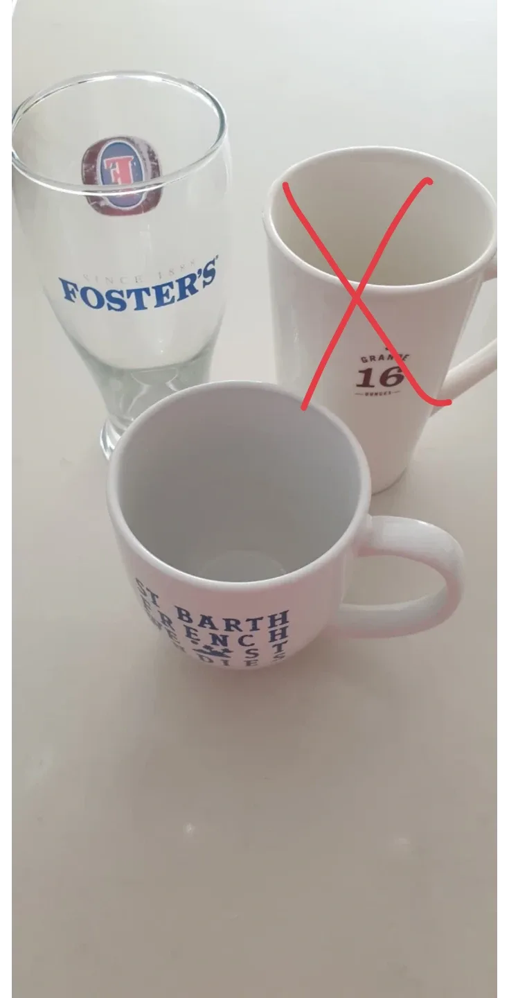 Foster's Glass & St Barth French West Indies Mug