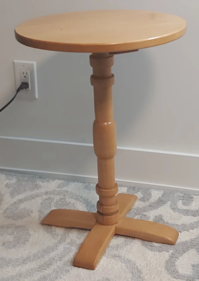 Round side Wood table - photo 3