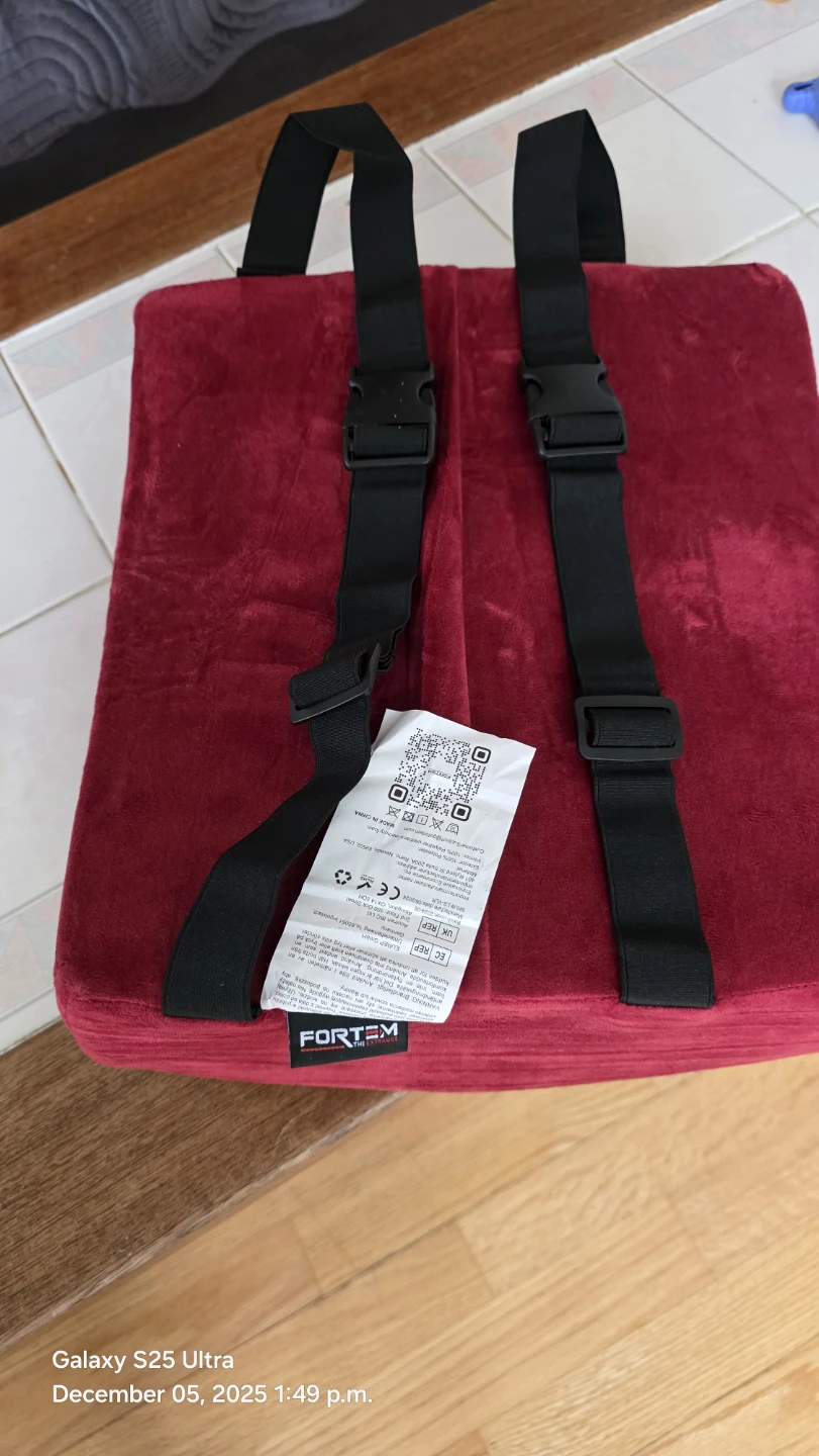 FORTEM Red Velour Lumbar Support Cushion - photo 4