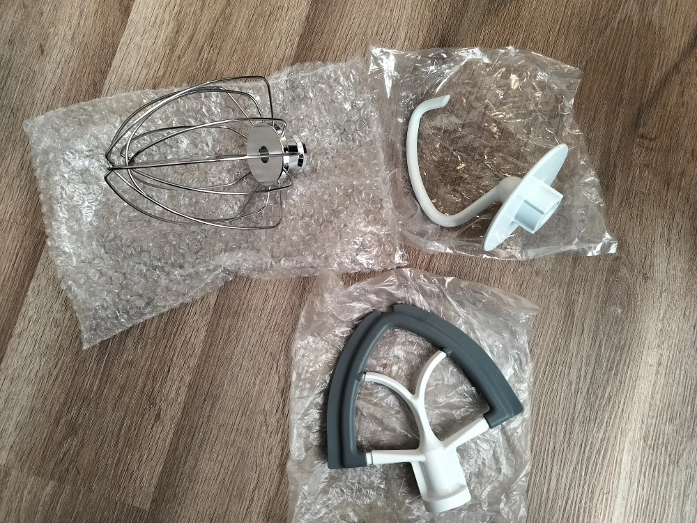 KitchenAid Mixer Attachments - Dough Hook, Whisk, Paddle