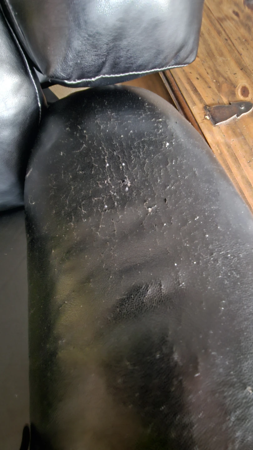 Black Leather like Recliner - Gently Used - photo 3