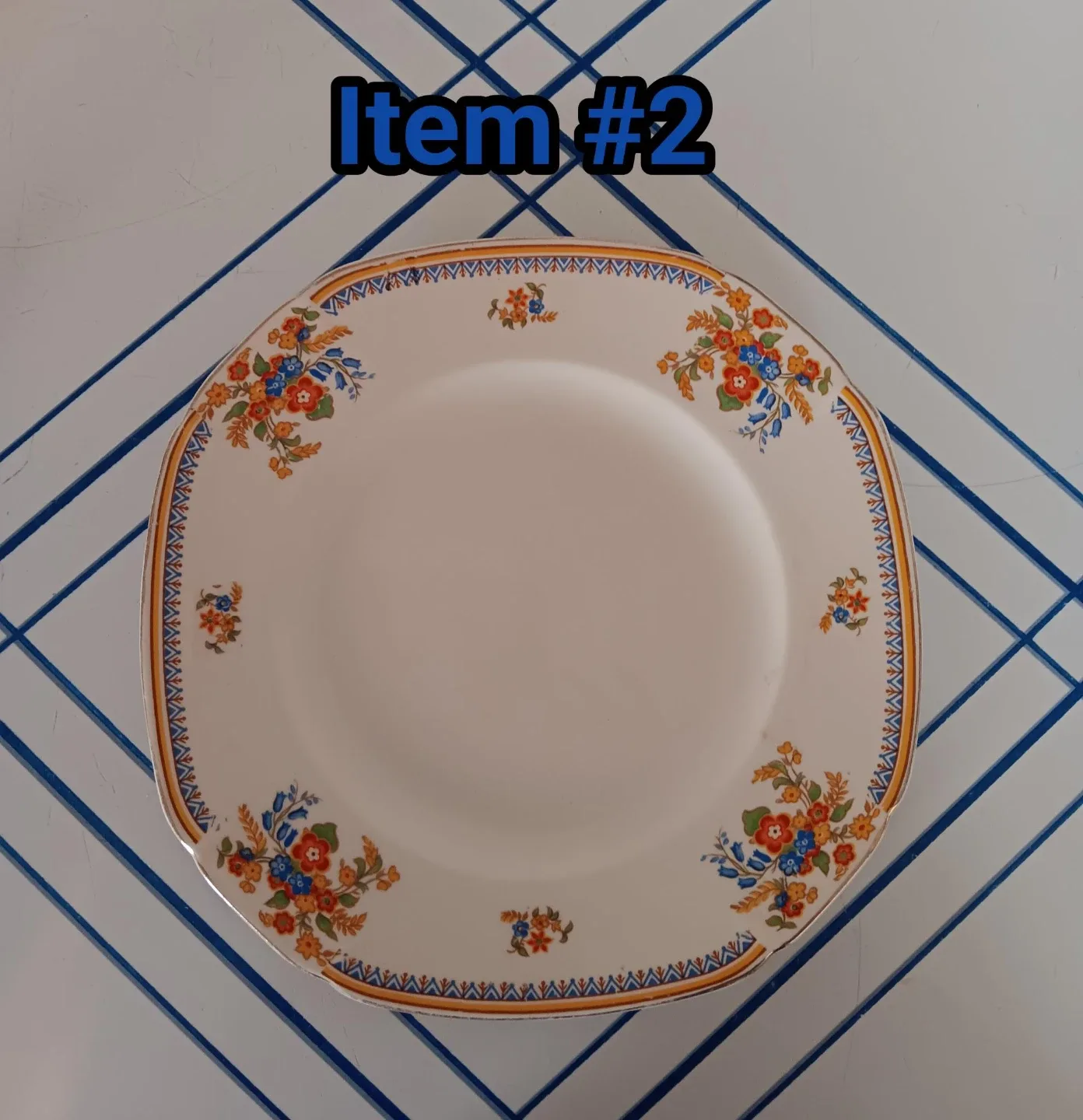 Royal Winton Grimwades Rose Shape Plate