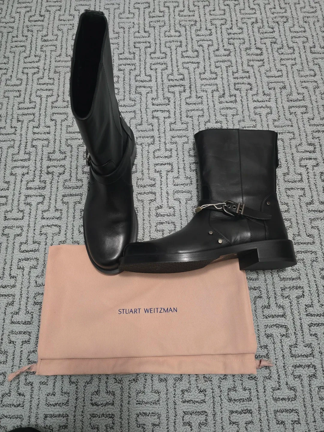 Stuart Weitzman Black Leather Boots image indicator(3)
