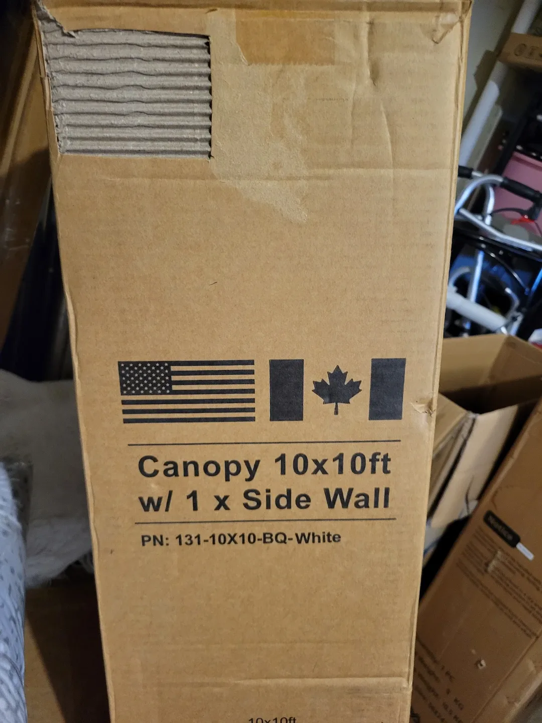 10X10 FT Pop Up Canopy Tent w/1 Sidewall image indicator(8)