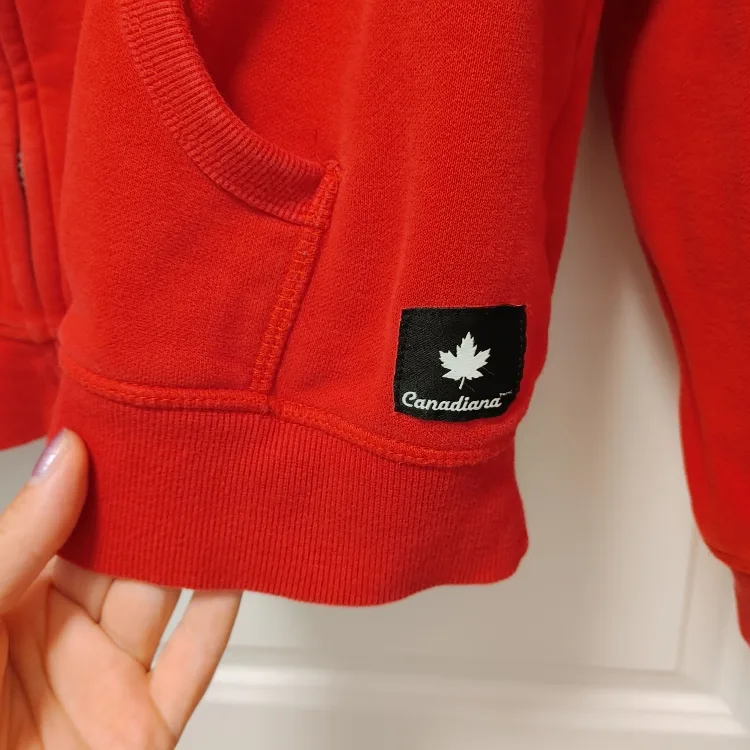 Red Full Zip Hoodie - Size L image indicator(5)
