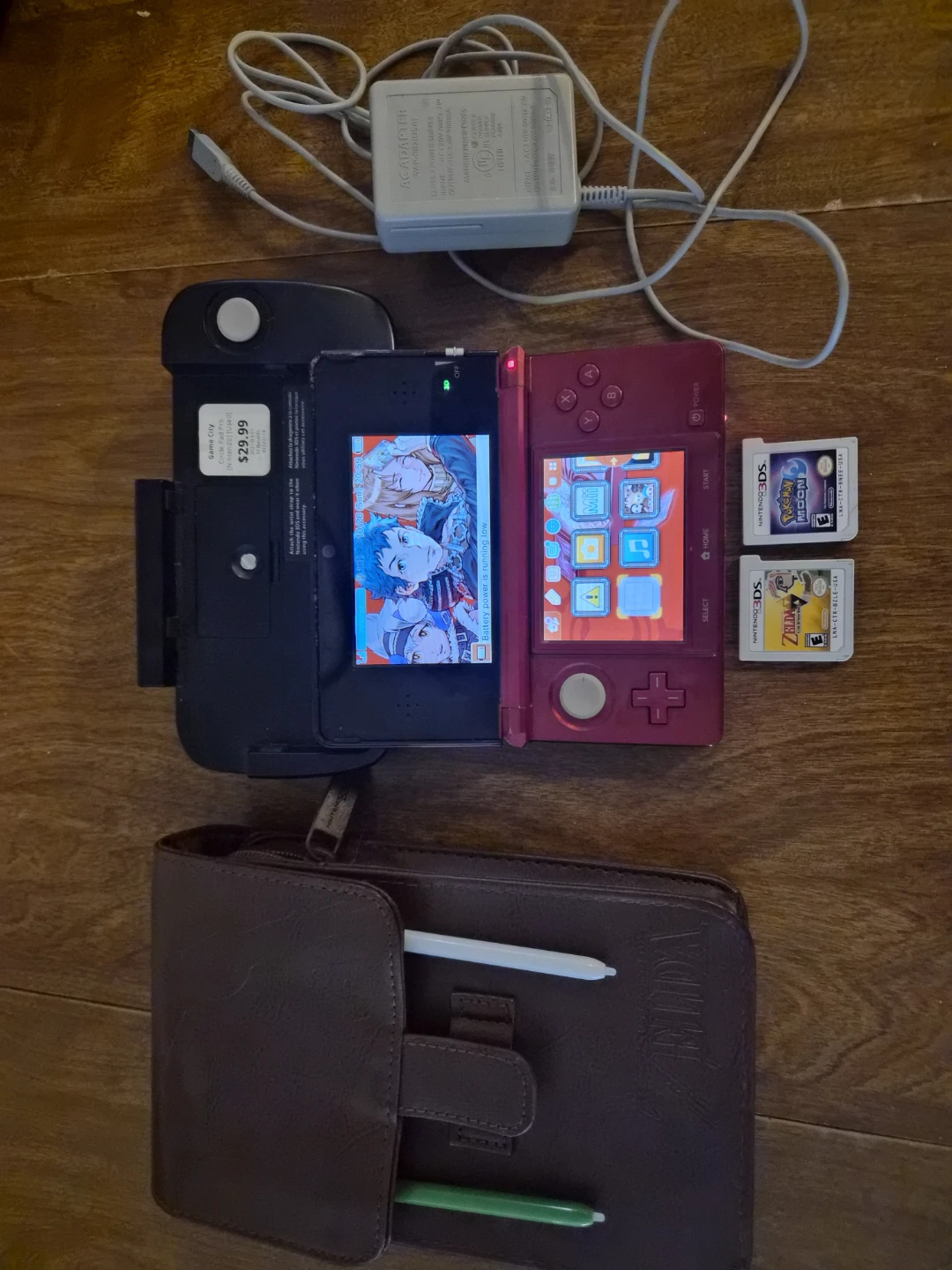 Nintendo 3DS Red with Games & Accessories - photo 2