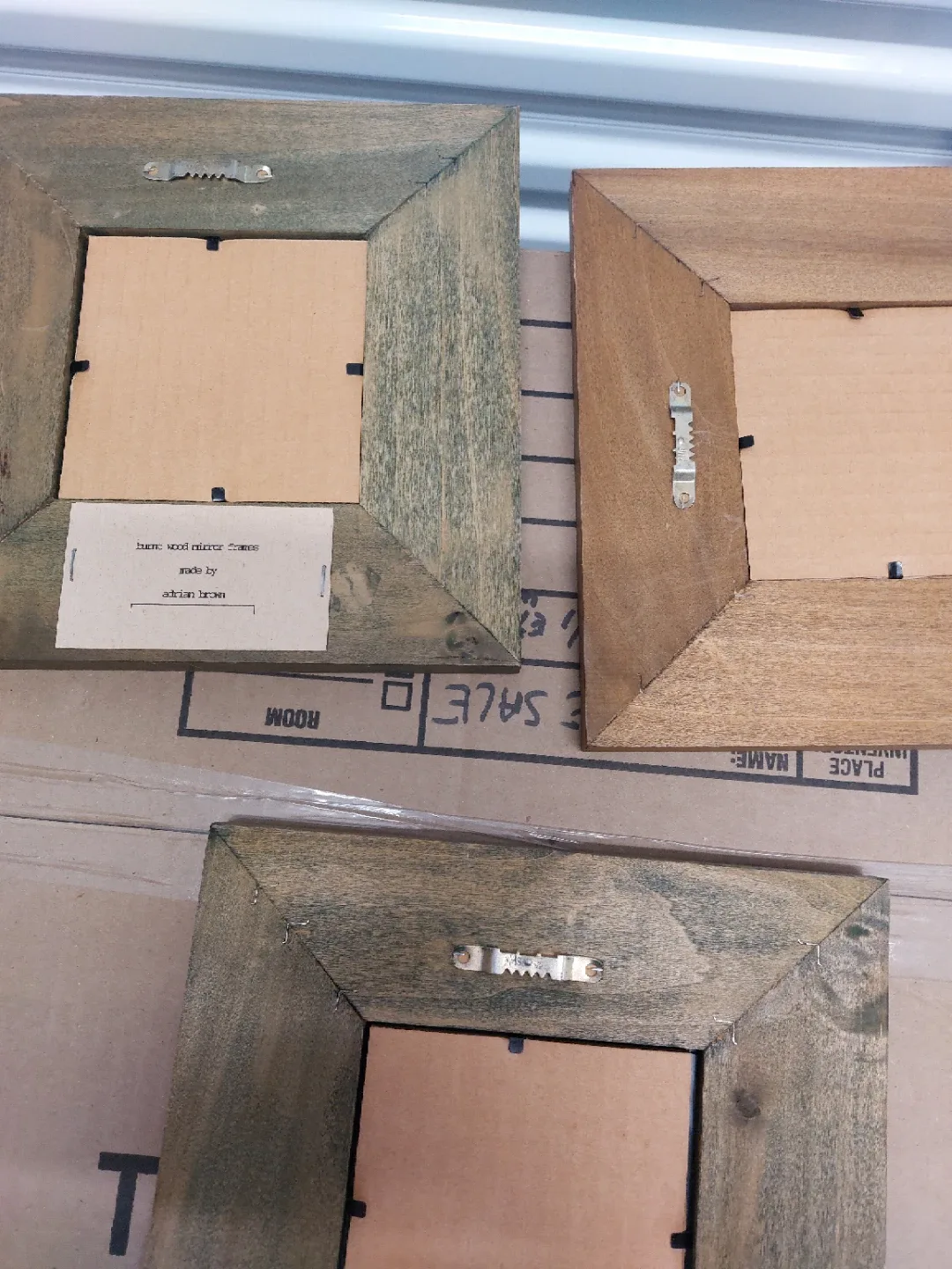 Rustic Wood Mirror Frames - Set of 3 image indicator(2)