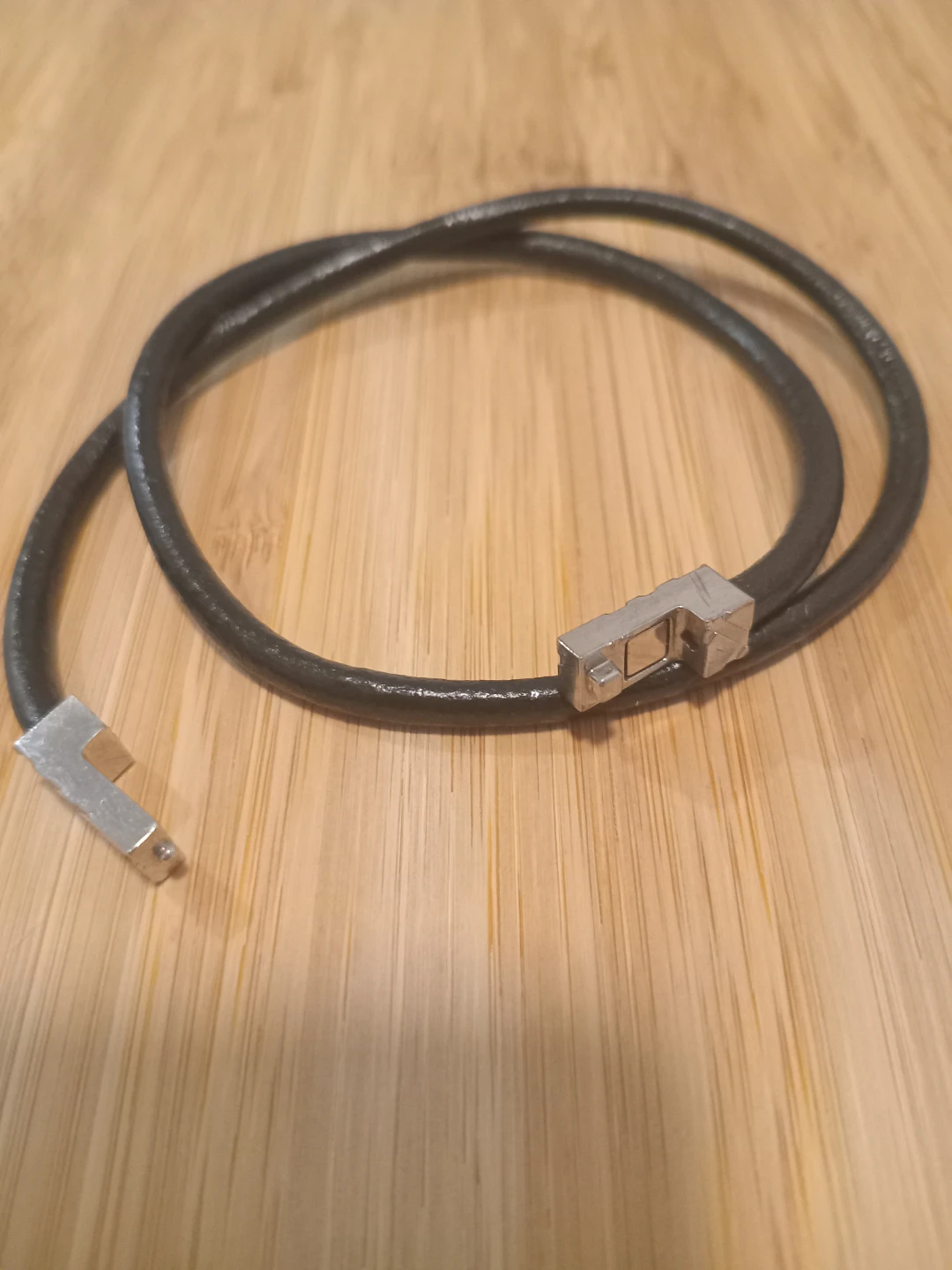 Leather Bracelet - Black / Burberry - photo 2