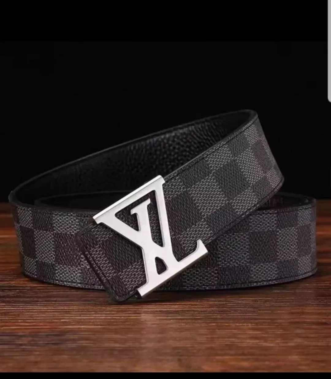 Louis Vuitton Style Checkered Belt image indicator(3)