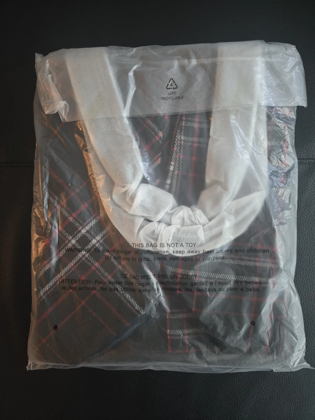 BNWT Victoria's Secret Plaid Tote Bag - photo 2