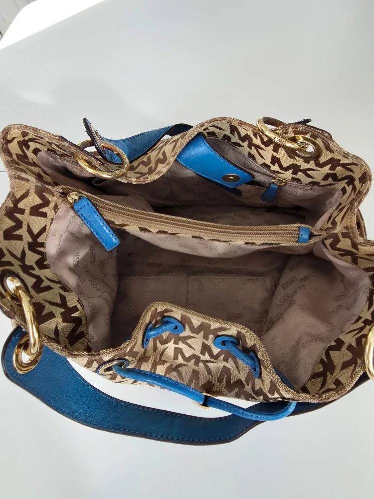 Michael Kors Shoulder Bag - Blue & Brown image indicator(2)