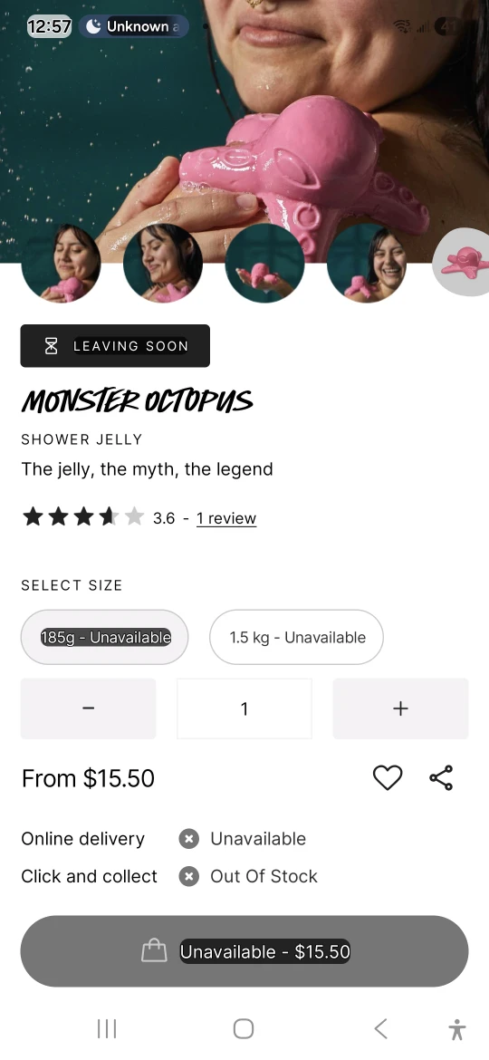 Lush Monster Octopus Shower Jelly