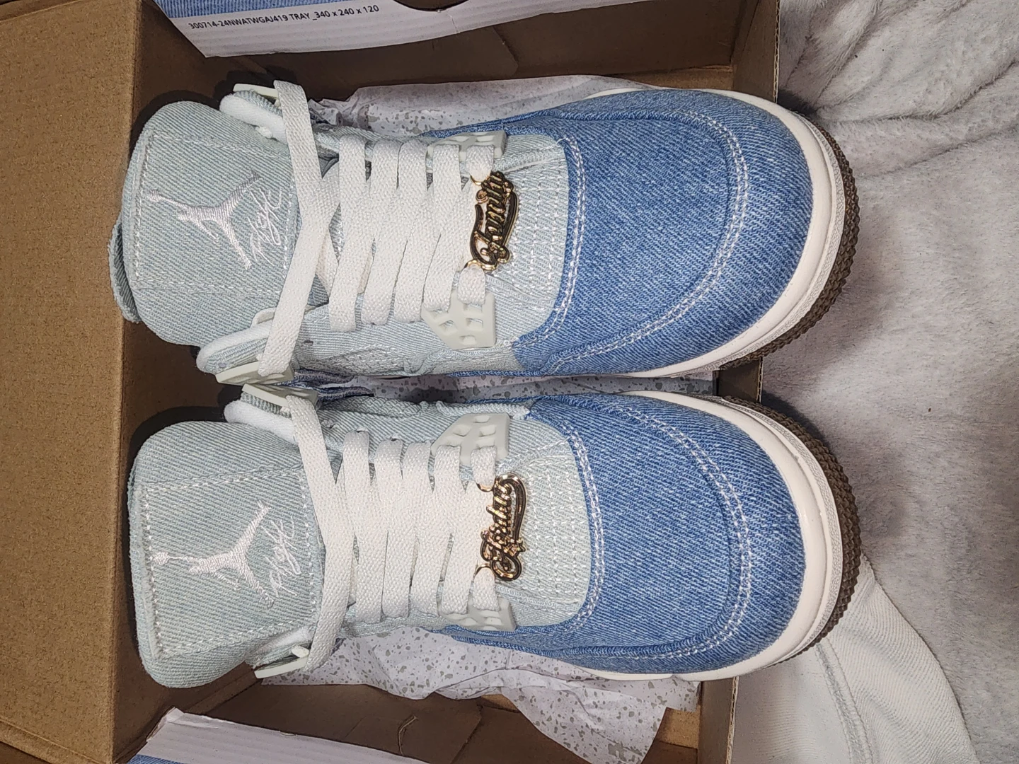 Air Jordan 4 Retro (AJ) Cowboy Denim, Size 7.5