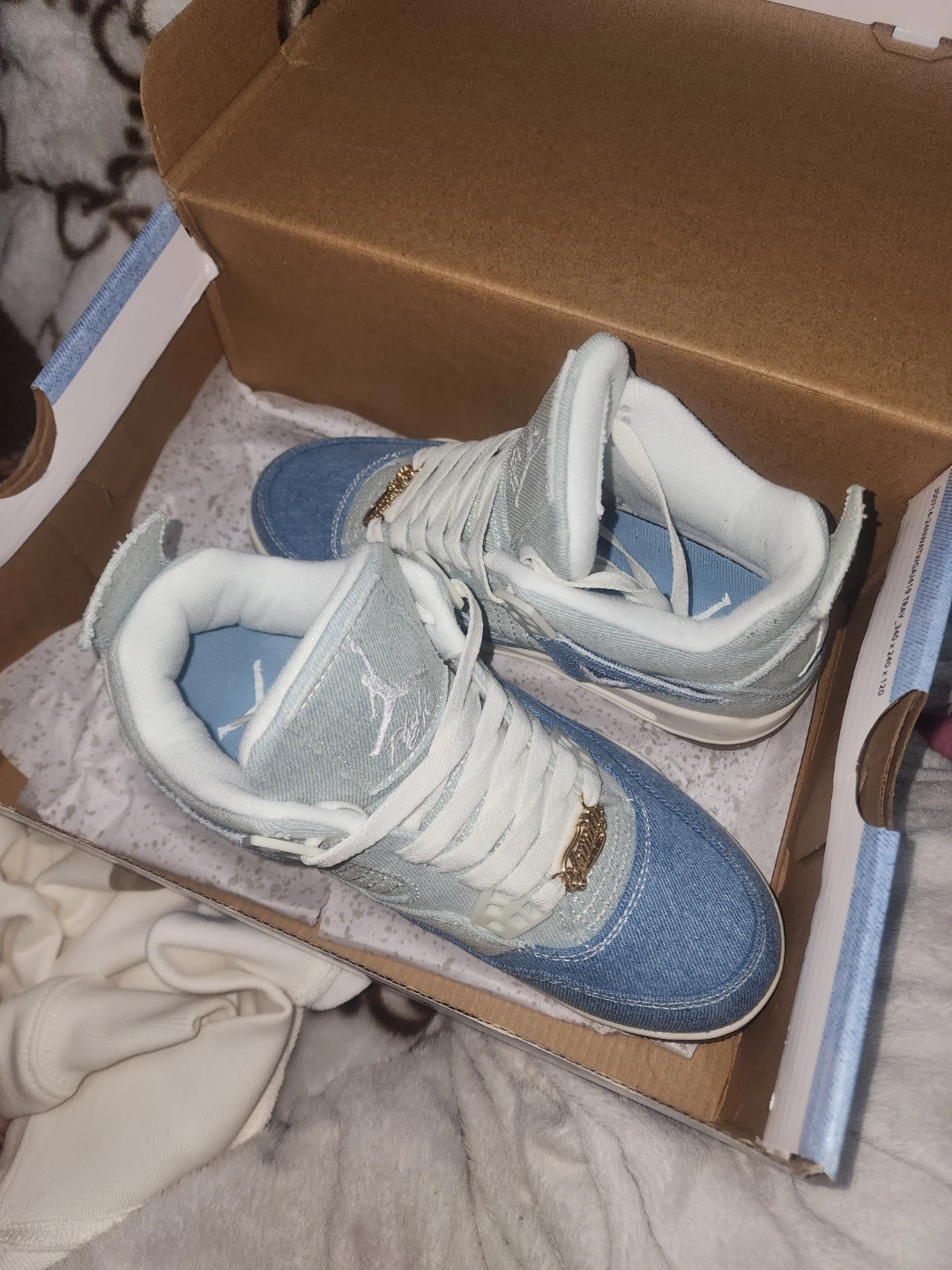 Air Jordan 4 Retro (AJ) Cowboy Denim, Size 7.5 - photo 2