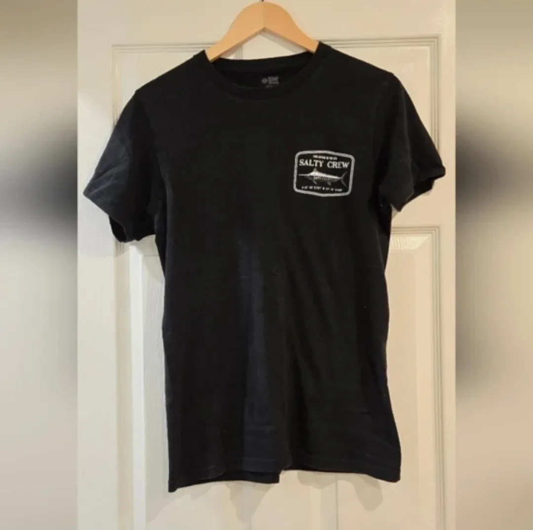 Men's Black Salty Crew T-Shirt - Small