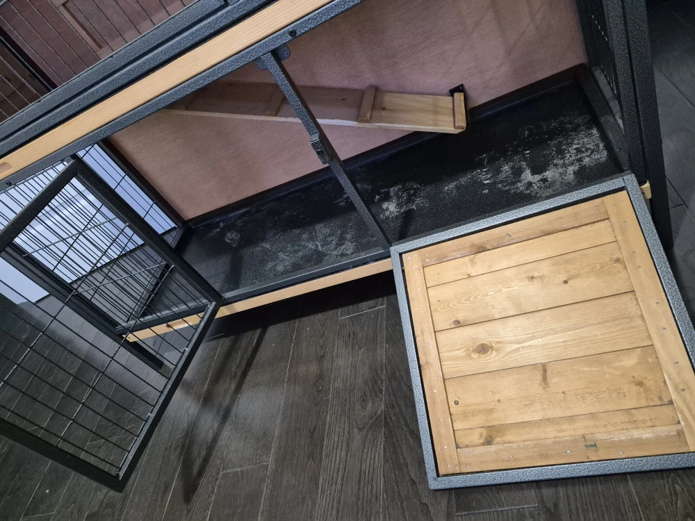 PawHut 2-Tier Small Animal Hutch - photo 3