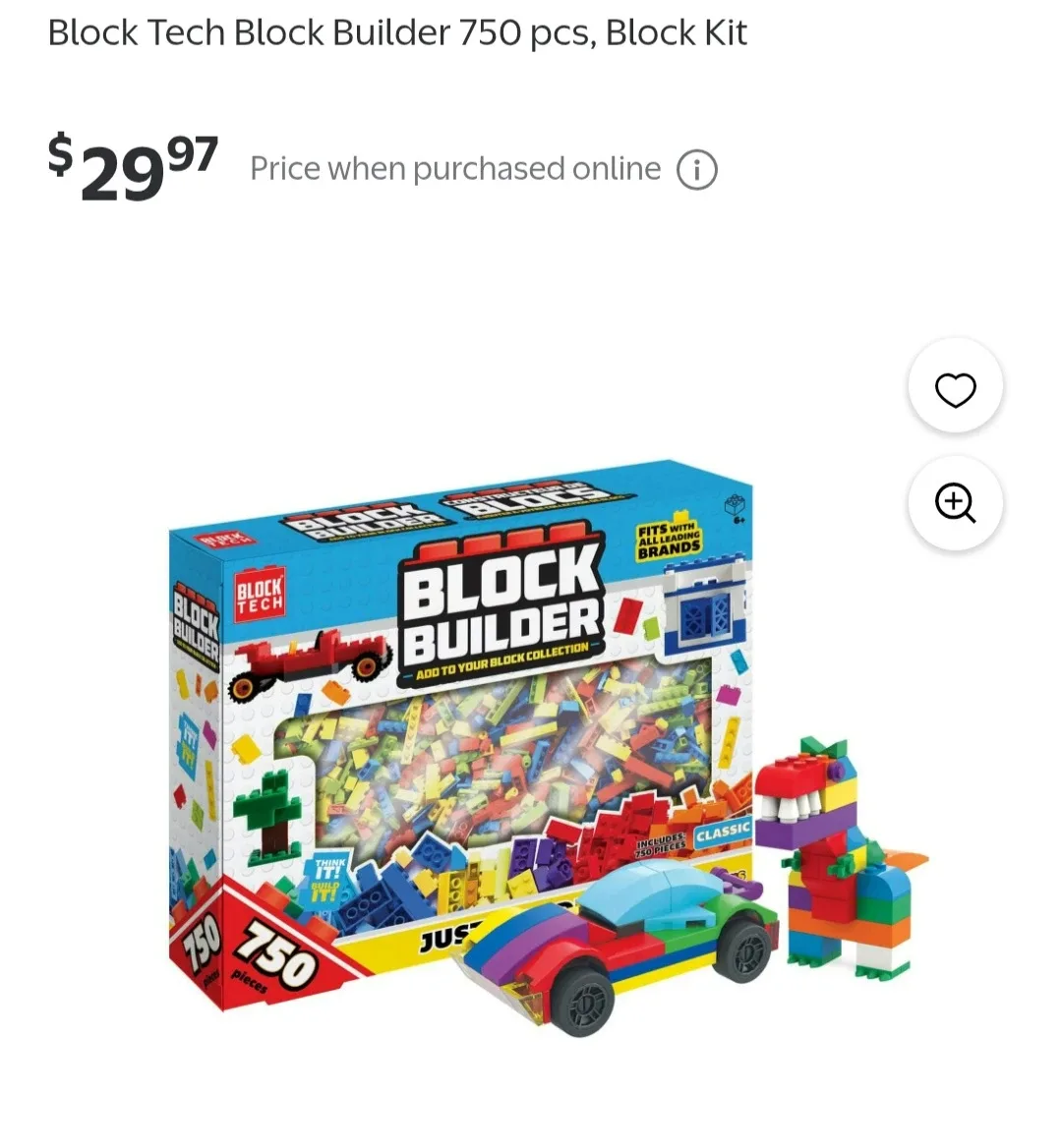 Block Builder Lego Style Building Blocks