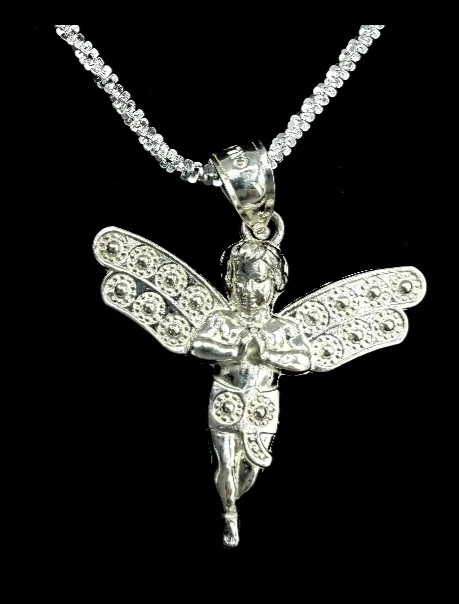Chain and angel pendant Sale