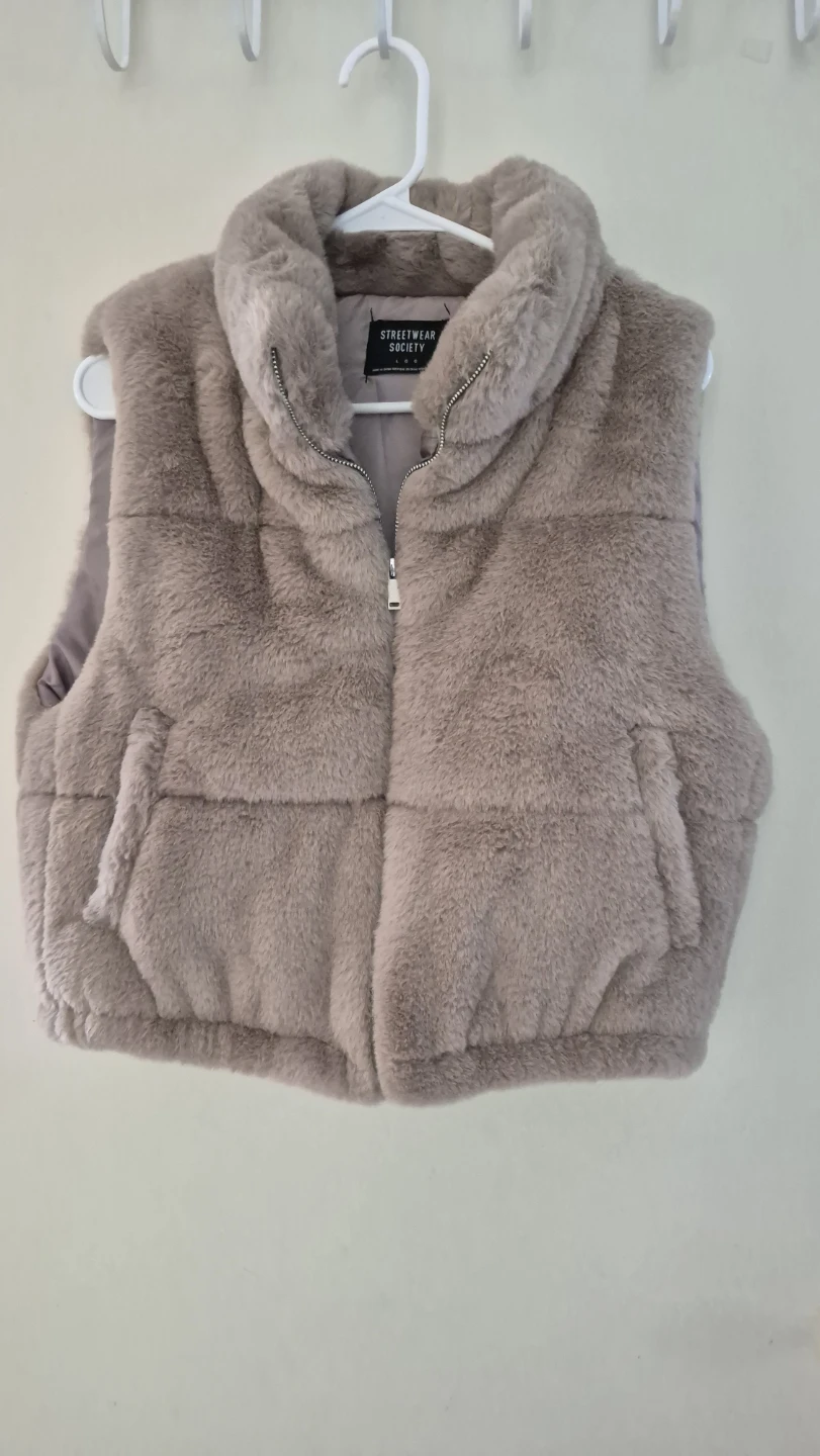 Streetwear Society Faux Fur Vest - Size L