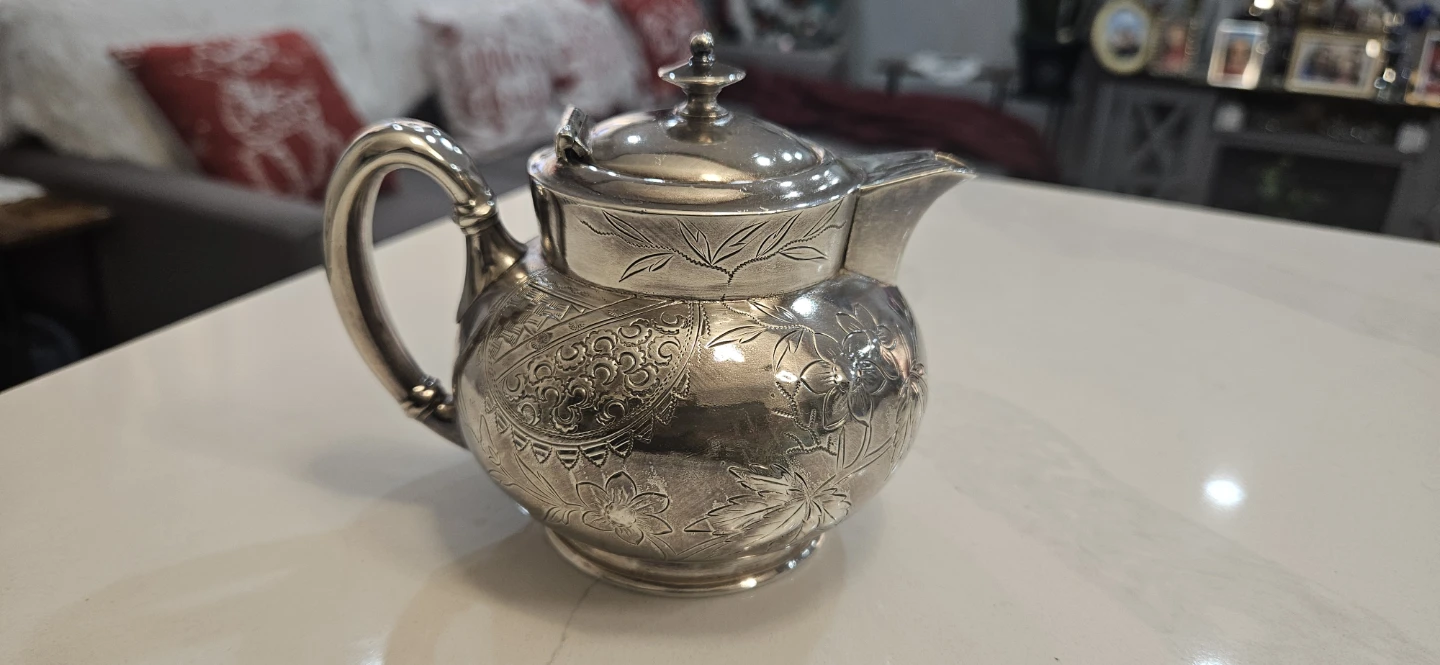 mini Vintage Hartford Silver Plate  teapot