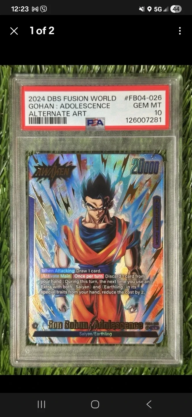 Dragon Ball Super Fusion World Gohan Adolescence Card