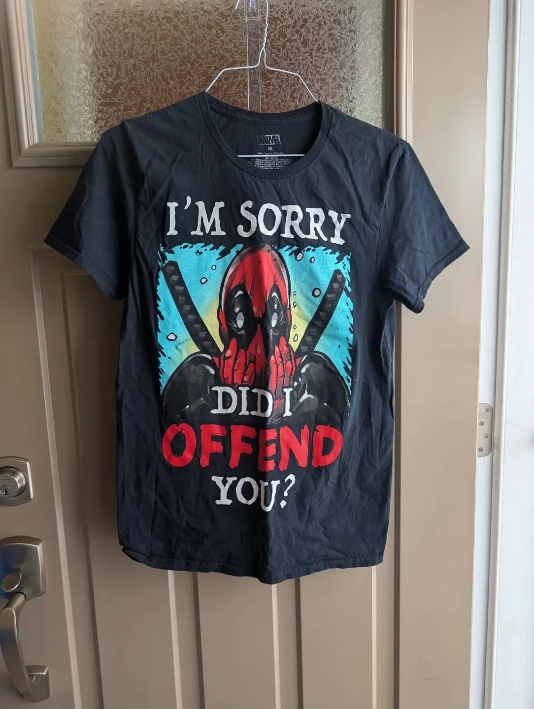 Mens sz med Deadpool tshirt