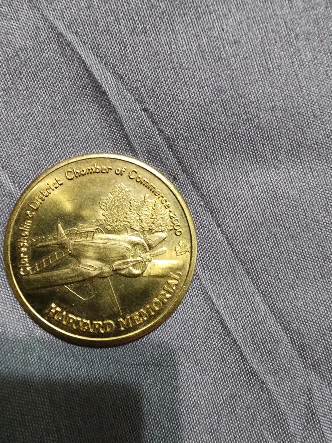 Harvurd Memorial Coin - Claresholm District Chamber Commerce