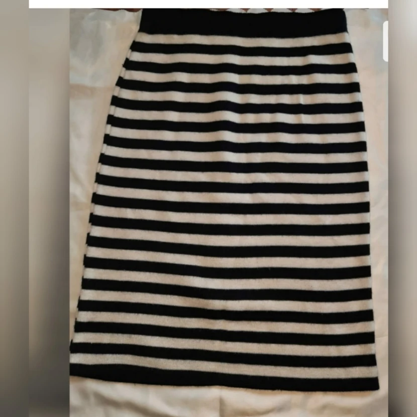 Striped Skirt Black and White